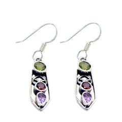Multi-Spanish-Isla-multiple-Dangle-multicolor-Silver-Earring