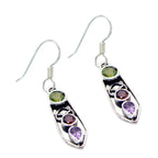 Multi-Spanish-Isla-multiple-Dangle-multicolor-Silver-Earring