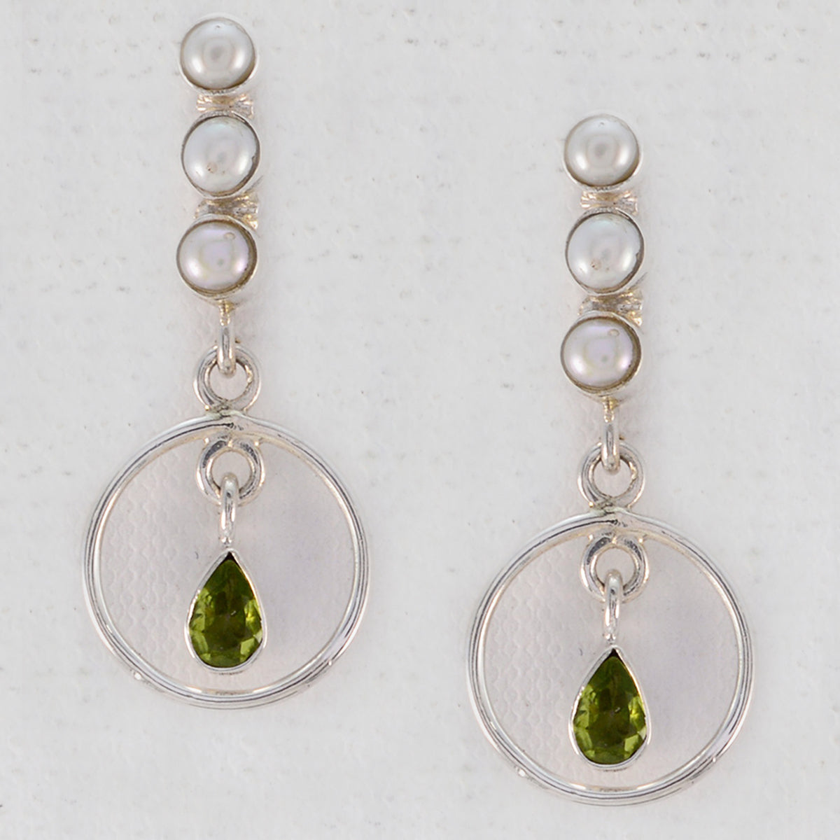 Multi Duitse Evelyn meervoudige Dangle veelkleurige Sterling Zilveren Oorbel Secundaire afbeelding