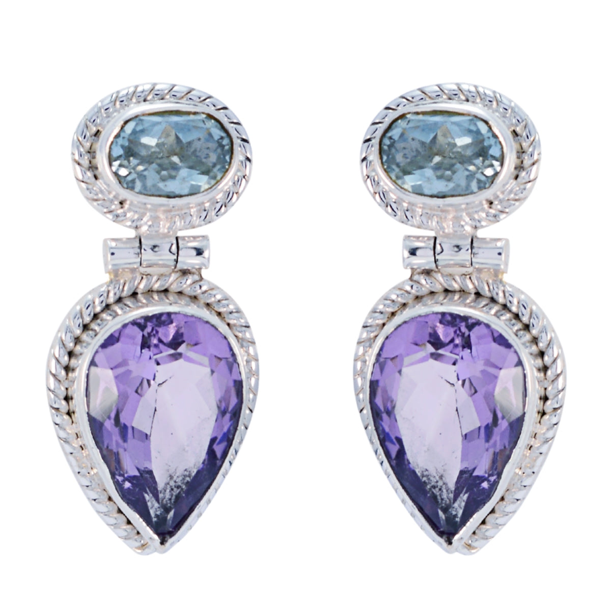 Multi-Moroccan-Giulia-multiple-Stud-multicolor-Silver-Earring