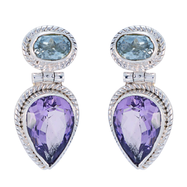 Multi-Moroccan-Giulia-multiple-Stud-multicolor-Silver-Earring
