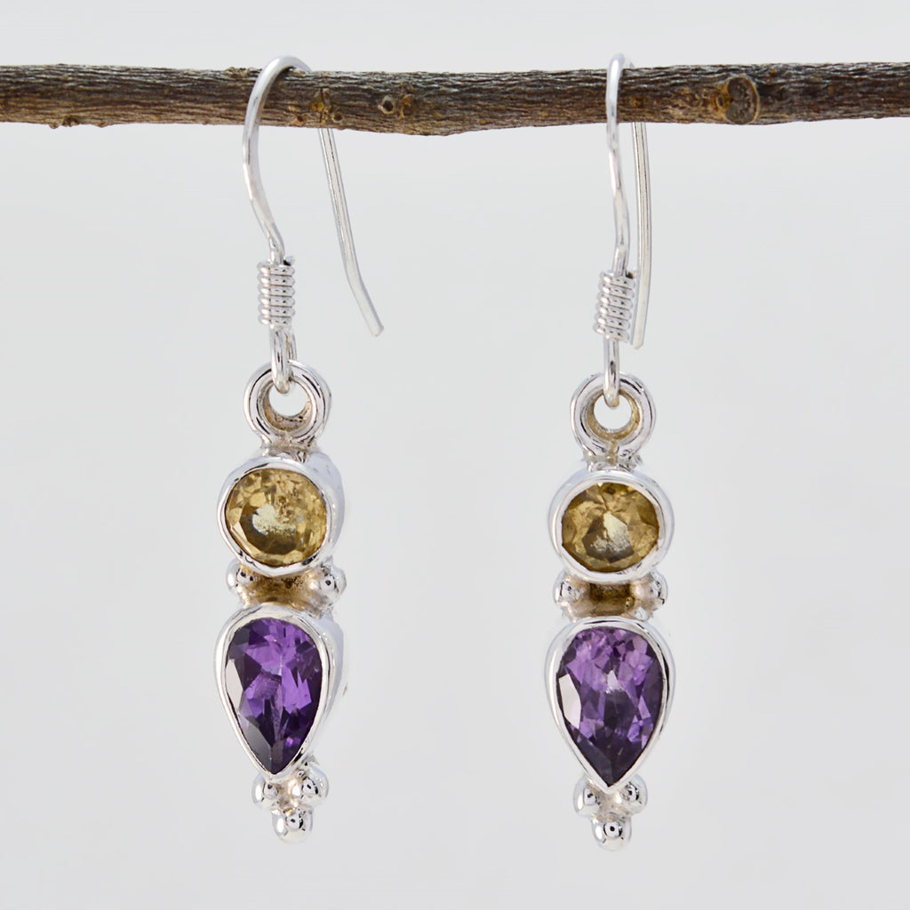 Multi-French-Josephine-multiple-Dangle-multicolor-925-Sterling-Silver-Earring