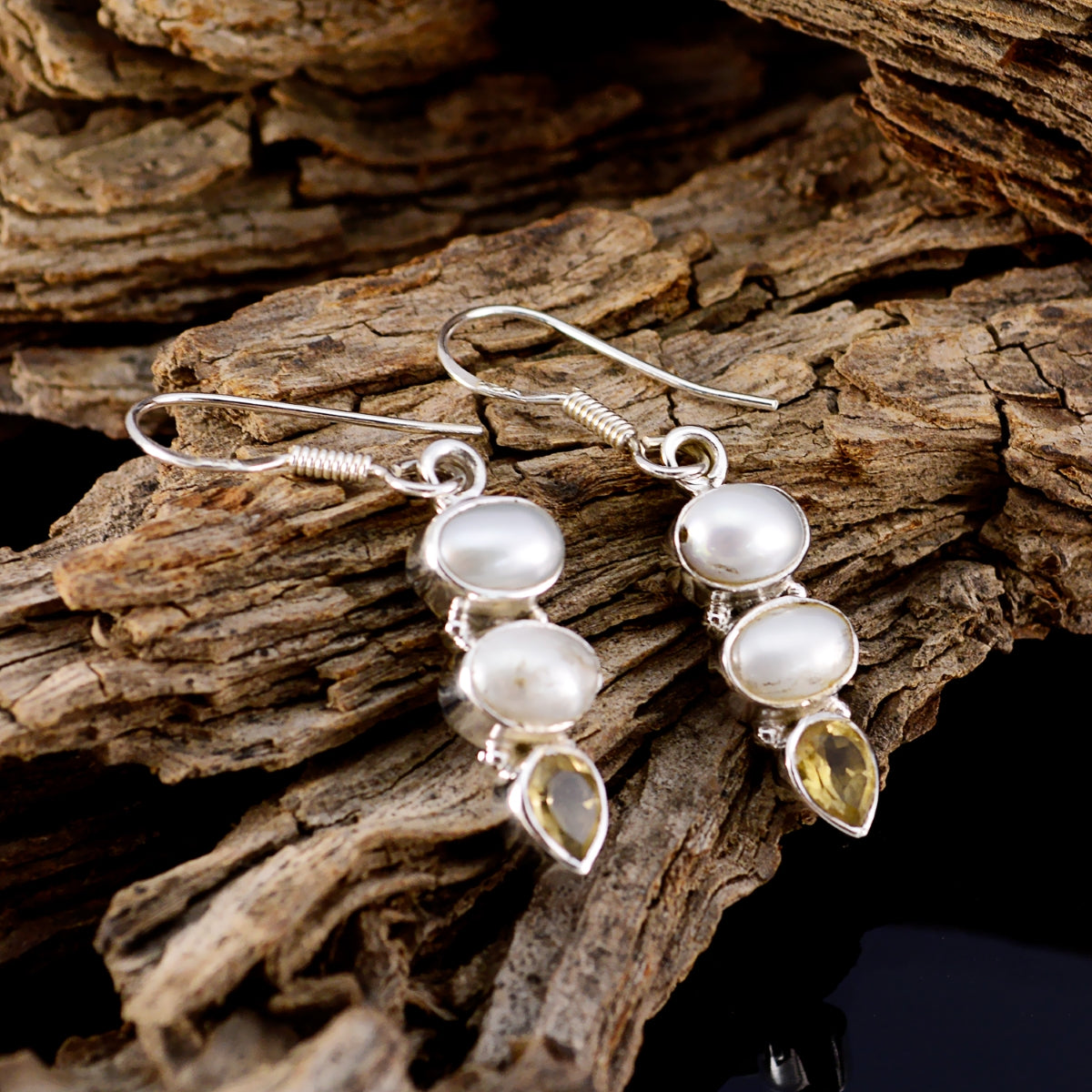 Multi-German-Julia-multiple-Dangle-multicolor-Silver-Earring