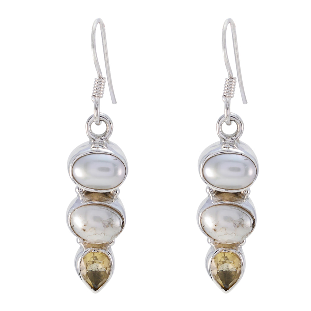 Multi-German-Julia-multiple-Dangle-multicolor-Silver-Earring