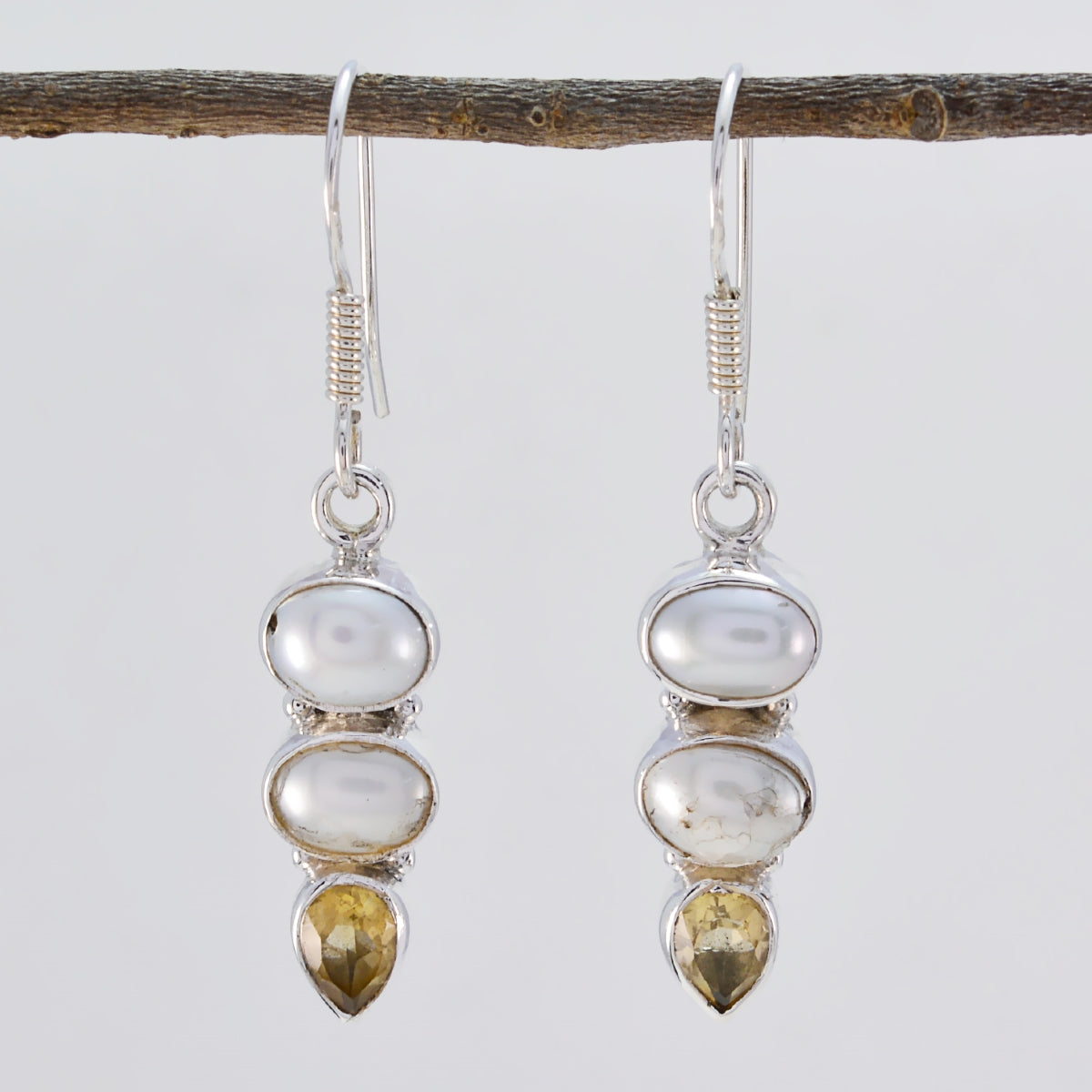 Multi-German-Julia-multiple-Dangle-multicolor-Silver-Earring