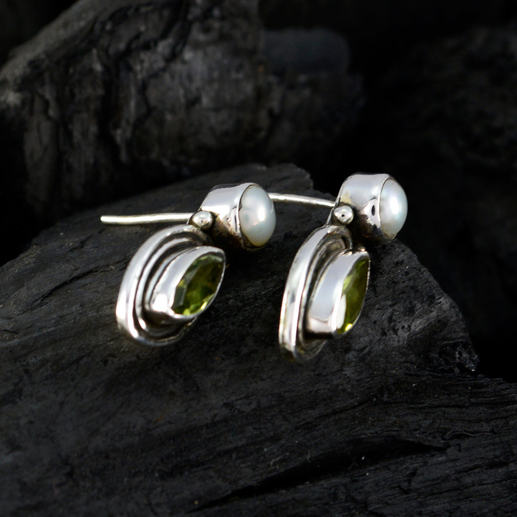 Multi-Russian-Hua-multiple-Stud-multicolor-Silver-Earring