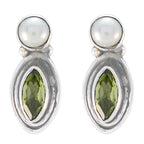 Multi-Russian-Hua-multiple-Stud-multicolor-Silver-Earring