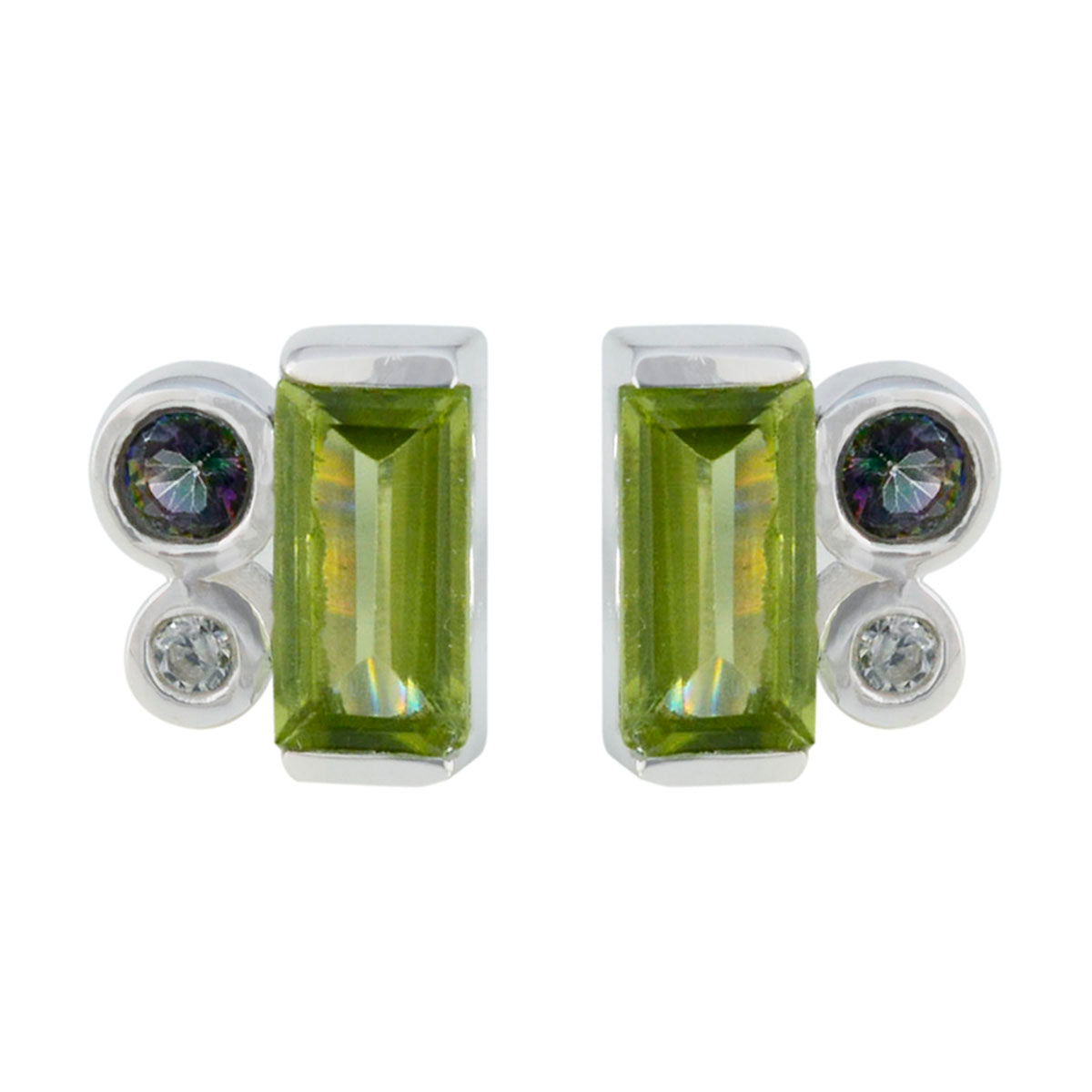 Multi-Australian-Luisa-Trilogy-Stud-multicolor-Sterling-Silver-Earring