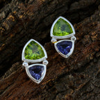 Multi-Turkish-Renata-Toi-et-Moi-Stud-multicolor-92.5-Silver-Earring