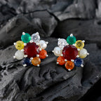 Multi-American-Maríaa-multiple-Stud-multicolor-92.5-Silver-Earring