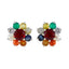 Multi-American-Maríaa-multiple-Stud-multicolor-92.5-Silver-Earring