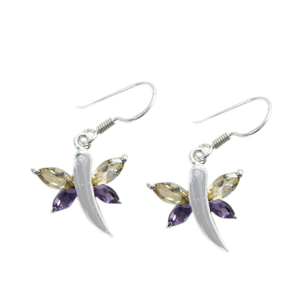 Multi-German-Aaliyah-multiple-Dangle-multicolor-925-Sterling-Silver-Earring
