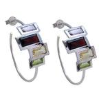 Multi-Middle-Eastern-Alejandra-multiple-Stud-multicolor-Silver-Earring