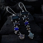 Multi-Australian-Nari-multiple-Dangle-multicolor-925-Silver-Earring