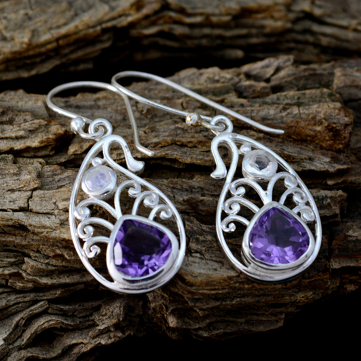 Multi-Middle-Eastern-Claire-multiple-Dangle-multicolor-925-Silver-Earring