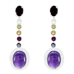 Multi-French-Ida-multiple-Stud-multicolor-925-Sterling-Silver-Earring