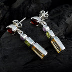 Multi-Mexican-Kennedy-multiple-Stud-multicolor-92.5-Silver-Earring