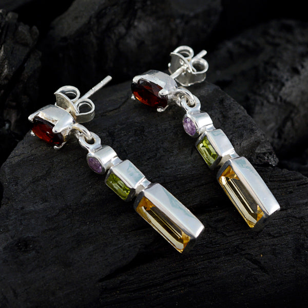 Multi-Mexican-Kennedy-multiple-Stud-multicolor-92.5-Silver-Earring