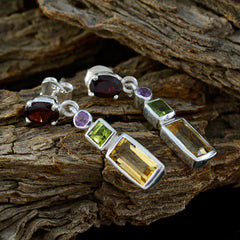 Multi-Mexican-Kennedy-multiple-Stud-multicolor-92.5-Silver-Earring