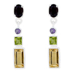 Multi-Mexican-Kennedy-multiple-Stud-multicolor-92.5-Silver-Earring