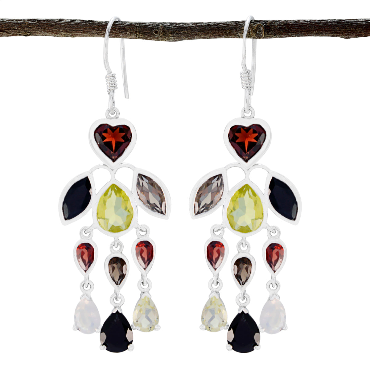 Multi-Egyptian-Claire-multiple-Dangle-multicolor-92.5-Silver-Earring