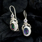 Multi-French-Seo-yeon-multiple-Dangle-multicolor-925-Silver-Earring