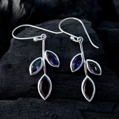 Multi-Latin-American-Isabella-multiple-Dangle-multicolor-925-Sterling-Silver-Earring