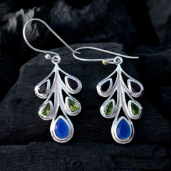 Multi-Australian-Violet-multiple-Dangle-multicolor-925-Silver-Earring