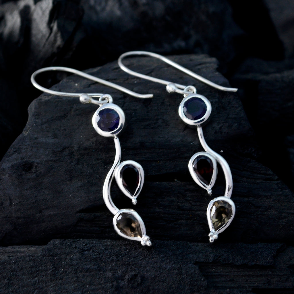 Multi-Spanish-Yasmin-multiple-Dangle-multicolor-92.5-Silver-Earring