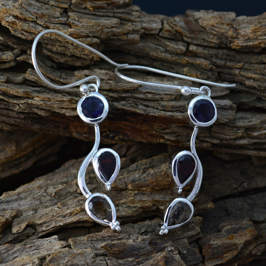 Multi-Spanish-Yasmin-multiple-Dangle-multicolor-92.5-Silver-Earring