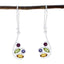Multi-African-Wen-multiple-Dangle-multicolor-925-Silver-Earring