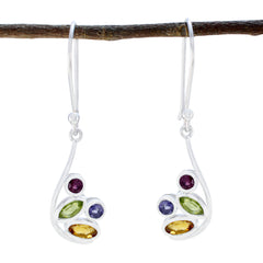 Multi-African-Wen-multiple-Dangle-multicolor-925-Silver-Earring