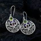 Multi-Mexican-Josephine-quarter-Dangle-multicolor-92.5-Silver-Earring