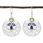 Multi-Mexican-Josephine-quarter-Dangle-multicolor-92.5-Silver-Earring