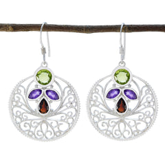 Multi-Mexican-Josephine-quarter-Dangle-multicolor-92.5-Silver-Earring