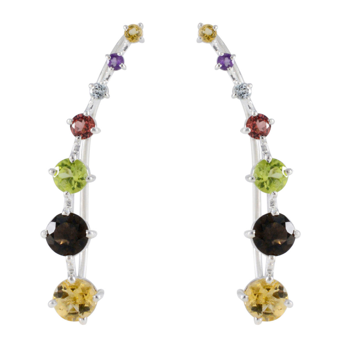 Multi-Mexican-Seo-yeon-multiple-EarCuff-multicolor-Sterling-Silver-Earring