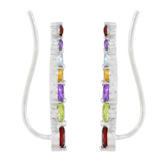 Multi-French-Yan-multiple-EarCuff-multicolor-925-Silver-Earring