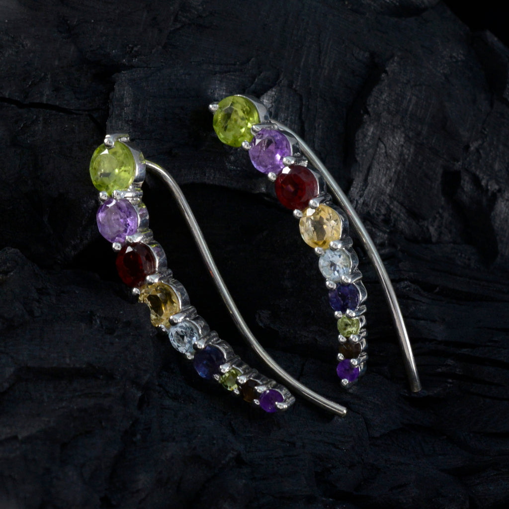 Multi-American-Amanda-multiple-EarCuff-multicolor-92.5-Silver-Earring