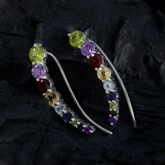 Multi-American-Amanda-multiple-EarCuff-multicolor-92.5-Silver-Earring