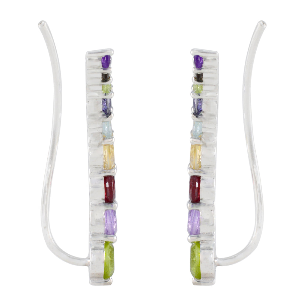 Multi-American-Amanda-multiple-EarCuff-multicolor-92.5-Silver-Earring