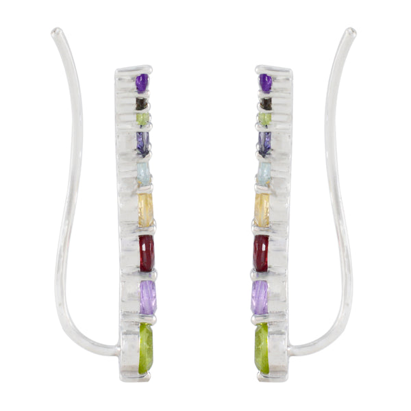 Multi-American-Amanda-multiple-EarCuff-multicolor-92.5-Silver-Earring