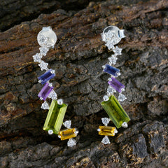 Multi-Turkish-Ángeles-multiple-Stud-multicolor-Silver-Earring