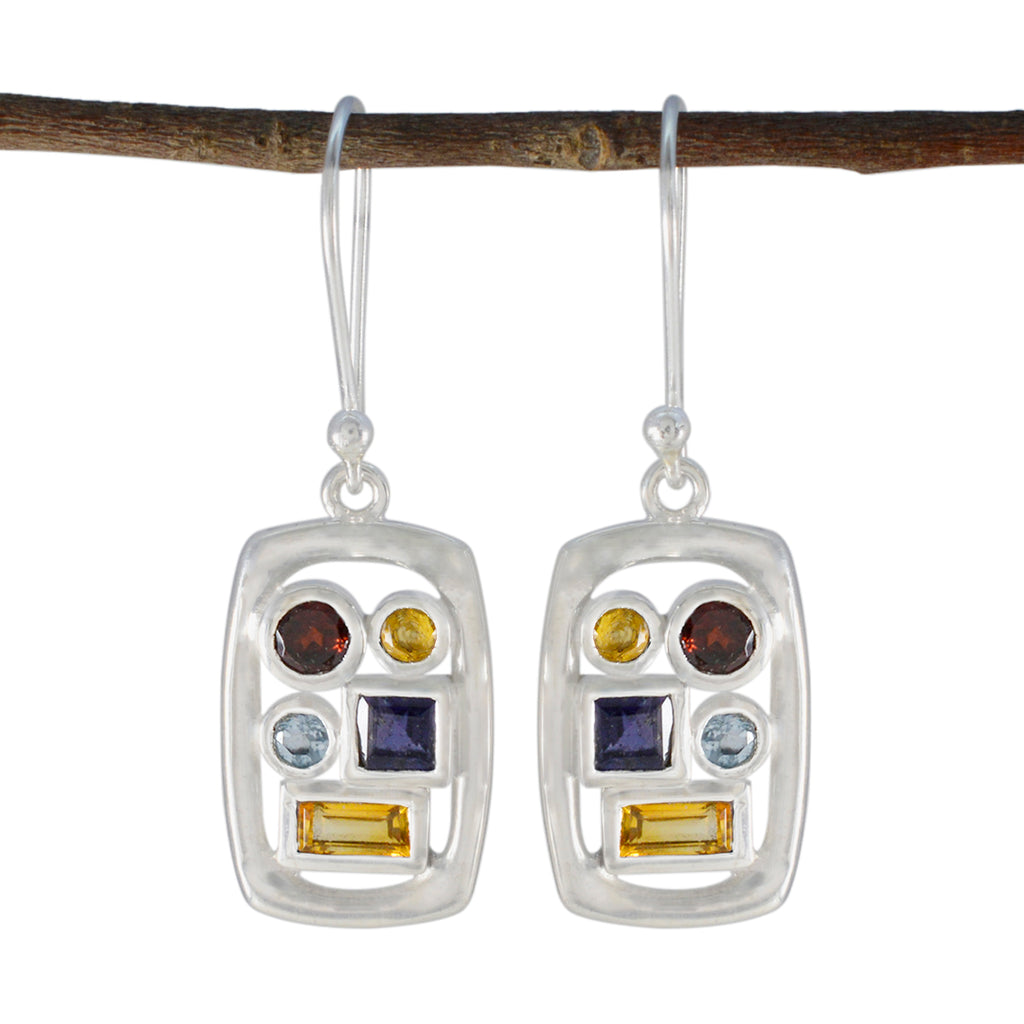 Multi-German-Clara-Penta-Dangle-multicolor-92.5-Silver-Earring