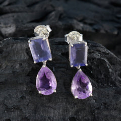 Multi-Mexican-Paula-Toi-et-Moi-Stud-multicolor-Silver-Earring