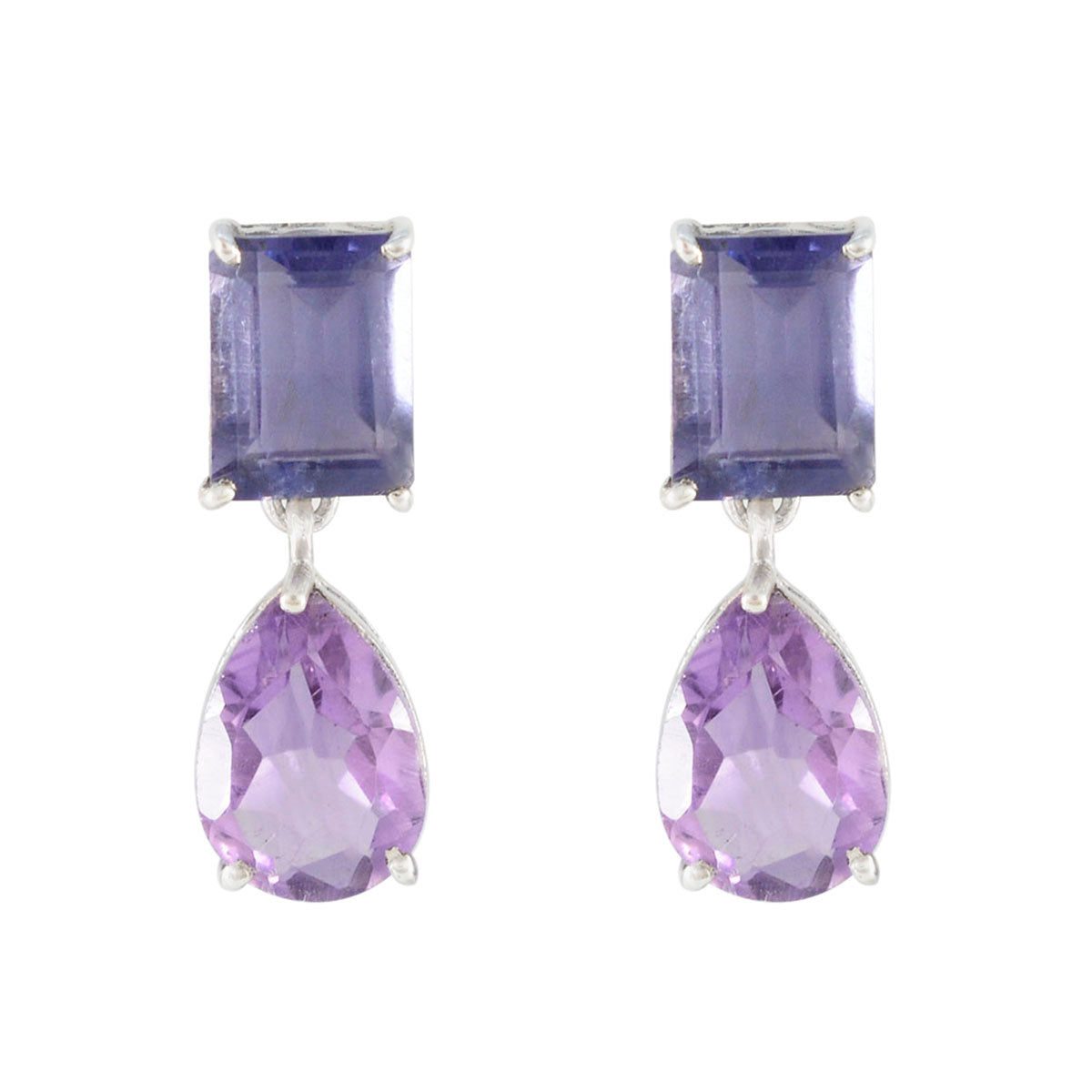 Multi-Mexican-Paula-Toi-et-Moi-Stud-multicolor-Silver-Earring Главное изображение товара