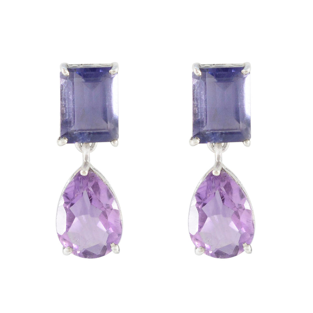 Multi-Mexican-Paula-Toi-et-Moi-Stud-multicolor-Silver-Earring