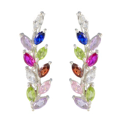 Multi-American-Mei-multiple-Stud-multicolor-925-Sterling-Silver-Earring
