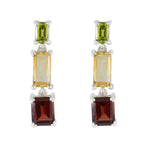 Multi-German-Sara-Trilogy-Stud-multicolor-925-Silver-Earring