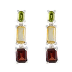 Multi-German-Sara-Trilogy-Stud-multicolor-925-Silver-Earring