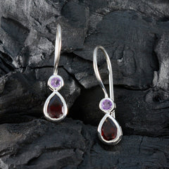 Multi-African-Sofía-Toi-et-Moi-Dangle-multicolor-925-Silver-Earring